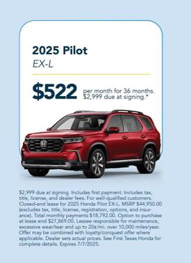 2025 Honda Pilot Touring 8-Passenger