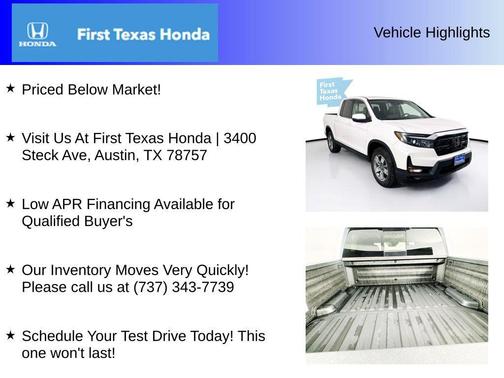 Platinum White Pearl 2026 Honda Ridgeline RTL