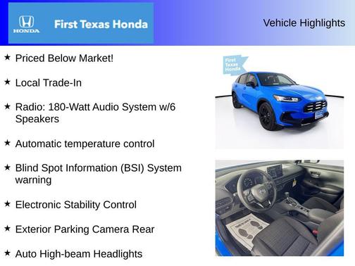 2026 Honda HR-V 2WD Sport