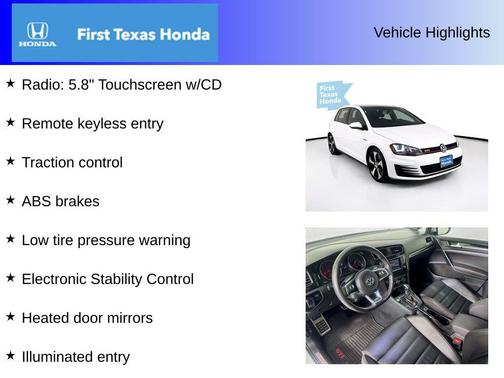 2015 Volkswagen Golf GTI 2.0T Autobahn 4-Door