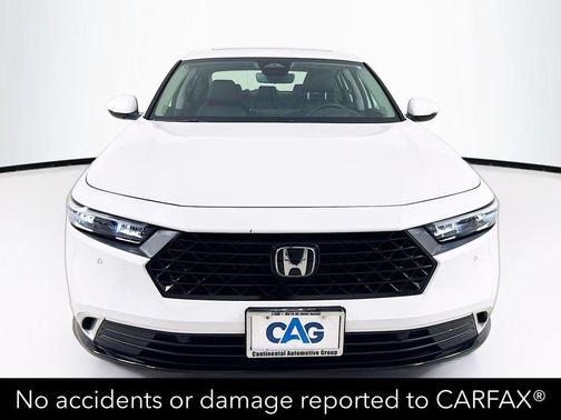 Platinum White Pearl 2025 Honda Accord Hybrid Touring