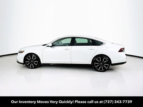 Platinum White Pearl 2025 Honda Accord Hybrid Touring