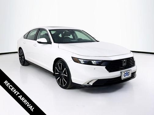 Platinum White Pearl 2025 Honda Accord Hybrid Touring