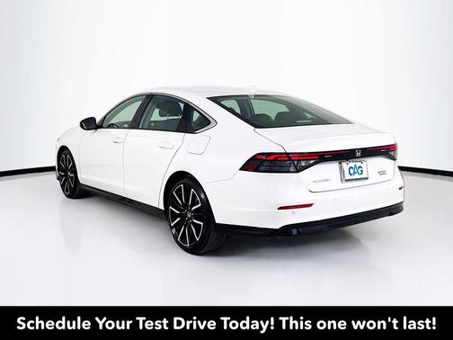 Platinum White Pearl 2025 Honda Accord Hybrid Touring