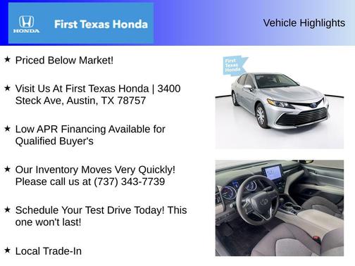 2022 Toyota Camry LE