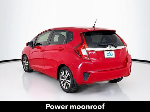 Red 2015 Honda Fit EX
