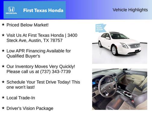 2010 Mercury Milan Hybrid Hybrid