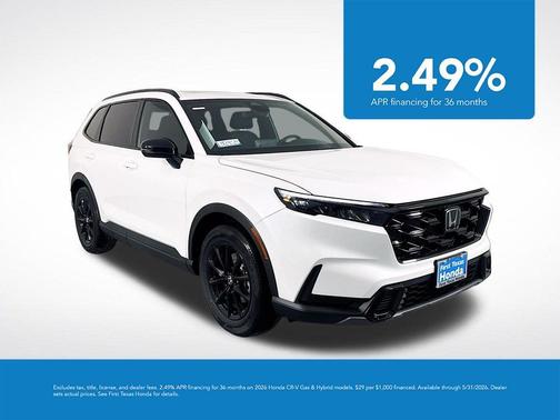 Platinum White Pearl 2026 Honda CR-V Hybrid Sport FWD