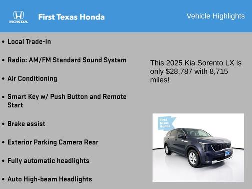 2025 Kia Sorento LX