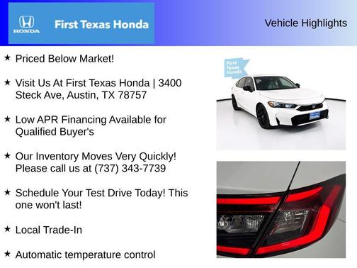 2025 Honda Civic Hybrid Sport