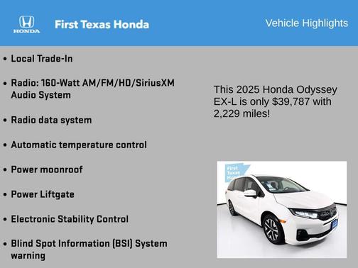 2025 Honda Odyssey EX-L