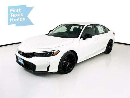 Platinum White Pearl 2026 Honda Civic Sport