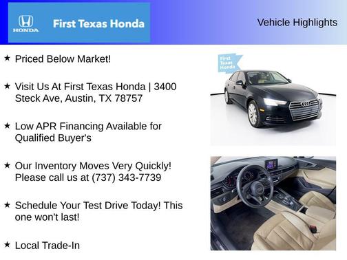 2017 Audi A4 2.0T Premium