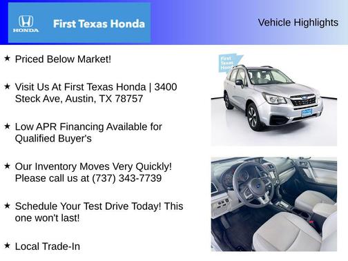 2018 Subaru Forester 2.5i