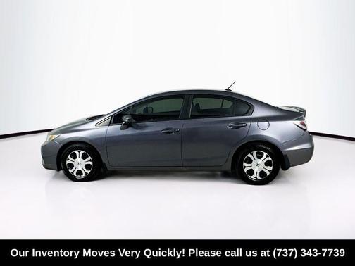 Modern Steel Metallic 2014 Honda Civic Hybrid Base
