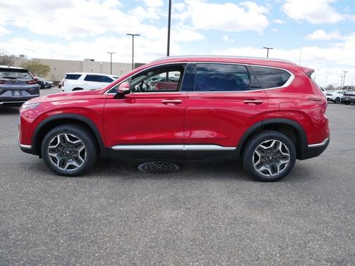 Red 2023 Hyundai SANTA FE HEV SEL Premium
