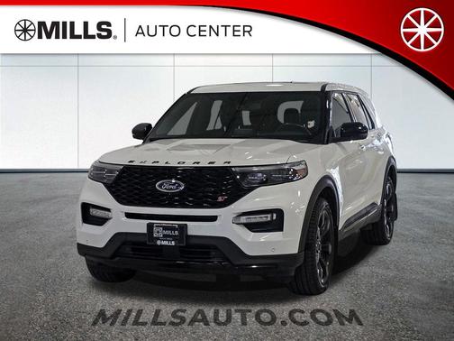 Star White Metallic Tri-Coat 2021 Ford Explorer ST