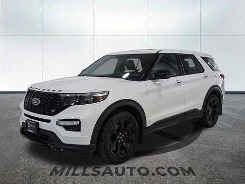 Star White Metallic Tri-Coat 2021 Ford Explorer ST