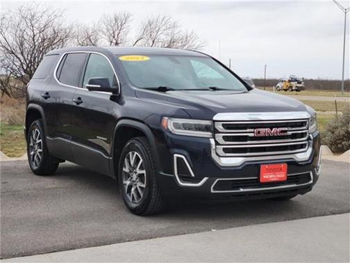Midnight Blue Metallic 2021 GMC Acadia FWD SLE