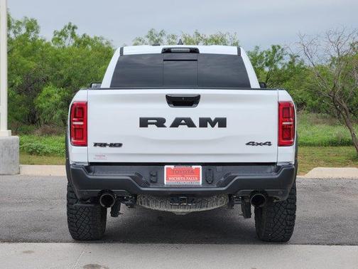 Bright White Clearcoat 2025 RAM 1500 RHO Crew Cab 4x4 5'7' Box