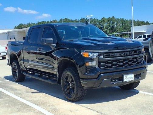 Black 2024 Chevrolet Silverado 1500 Custom Trail Boss
