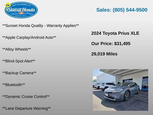 Gray 2024 Toyota Prius XLE