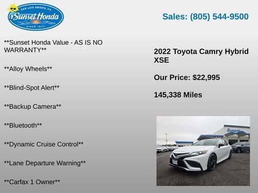 Wind Chill Pearl 2022 Toyota Camry XSE