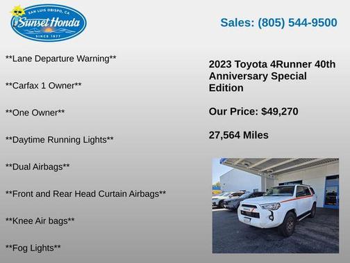 Ice 2023 Toyota 4Runner 40th Anniversary Special Edition