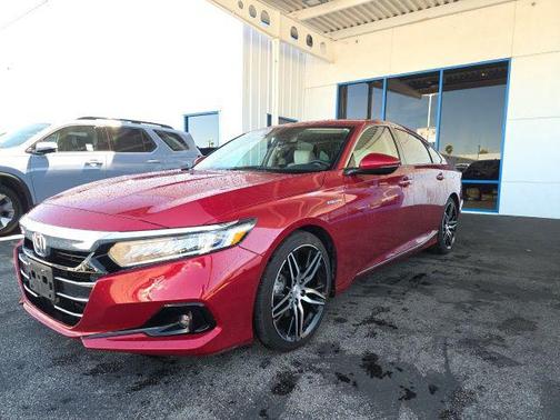 Red 2022 Honda Accord Hybrid Touring