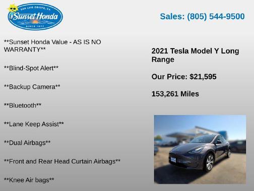 Midnight Silver Metallic 2021 Tesla Model Y Long Range Dual Motor All-Wheel Drive