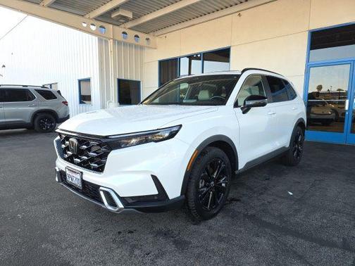 White 2025 Honda CR-V Hybrid Sport Touring AWD
