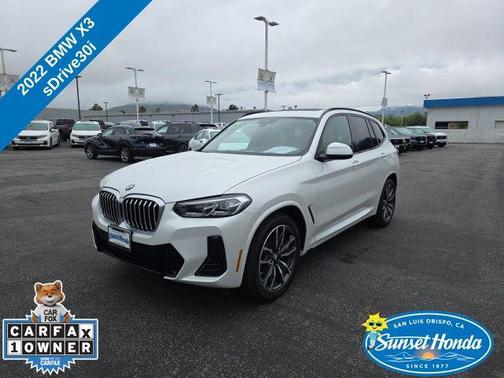 Mineral White Metallic 2022 BMW X3 sDrive30i