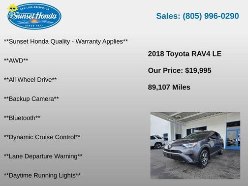 Magnetic Gray Metallic 2018 Toyota RAV4 LE