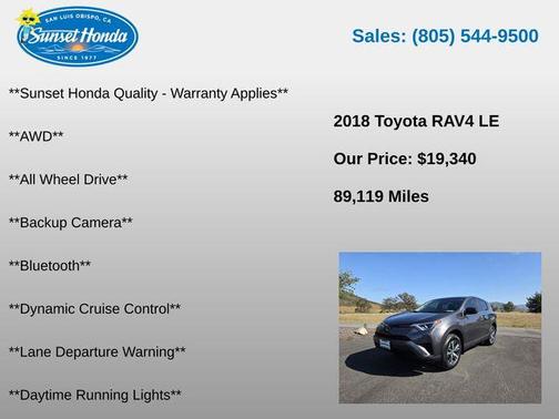 Magnetic Gray Metallic 2018 Toyota RAV4 LE