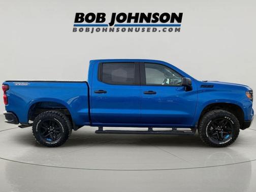 Glacier Blue Metallic 2022 Chevrolet Silverado 1500 Custom Trail Boss