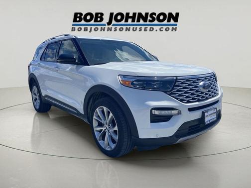 Star White Metallic Tri-Coat 2021 Ford Explorer Platinum