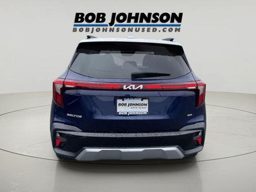 Dark Ocean Blue/White Roof 2024 Kia Seltos SX Turbo