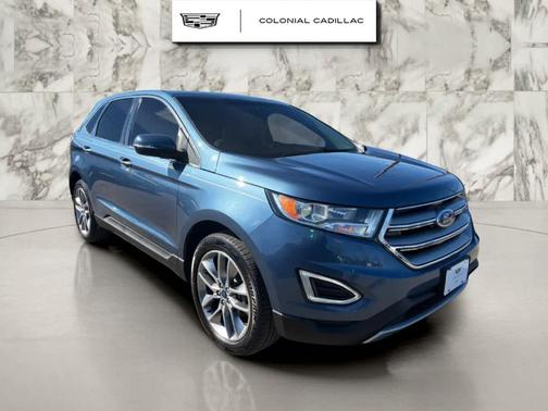 Blue Metallic 2018 Ford Edge Titanium