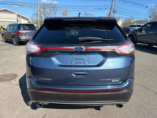 Blue Metallic 2018 Ford Edge Titanium