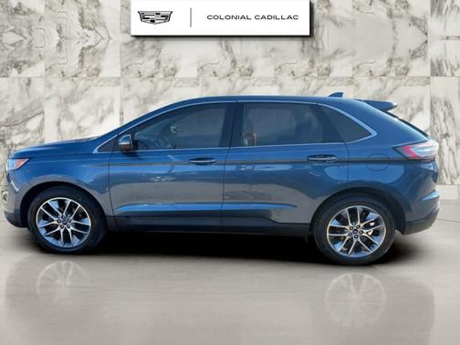 Blue Metallic 2018 Ford Edge Titanium