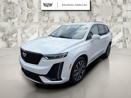 Crystal White Tri-Coat 2025 Cadillac XT6 Sport AWD