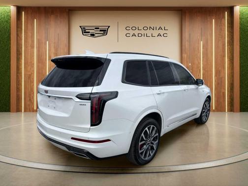Crystal White Tri-Coat 2025 Cadillac XT6 Sport AWD