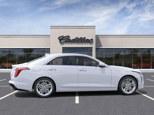 Vibrant White Tricoat 2026 Cadillac CT4 Premium Luxury RWD