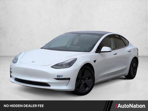 Pearl White Multi 2021 Tesla Model 3 Standard Range Plus