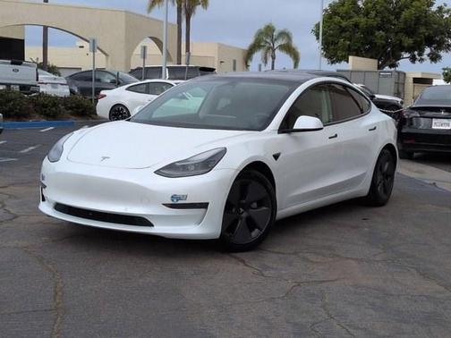 Pearl White Multi 2021 Tesla Model 3 Standard Range Plus