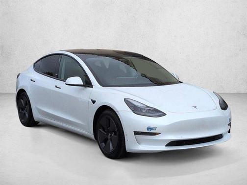 Pearl White Multi 2021 Tesla Model 3 Standard Range Plus