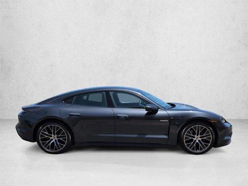 Volcano Grey Metallic 2025 Porsche Taycan 4