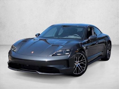 Volcano Grey Metallic 2025 Porsche Taycan 4