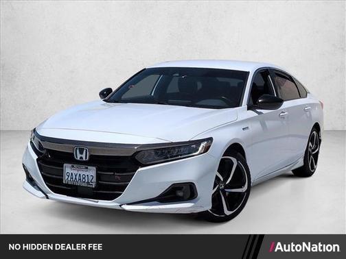 Platinum White Pearl 2022 Honda Accord Hybrid Sport