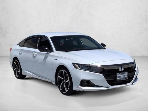 Platinum White Pearl 2022 Honda Accord Hybrid Sport